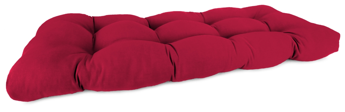 9925pk1-278c 18 X 44 X 4 In. Wicker Settee Cushion In Pompeii Red