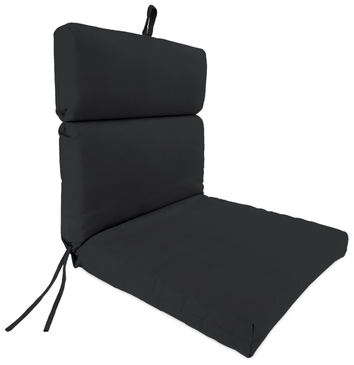 9502pk1-273c 22 X 44 X 4 In. Outdoor Chair Cushion In Black