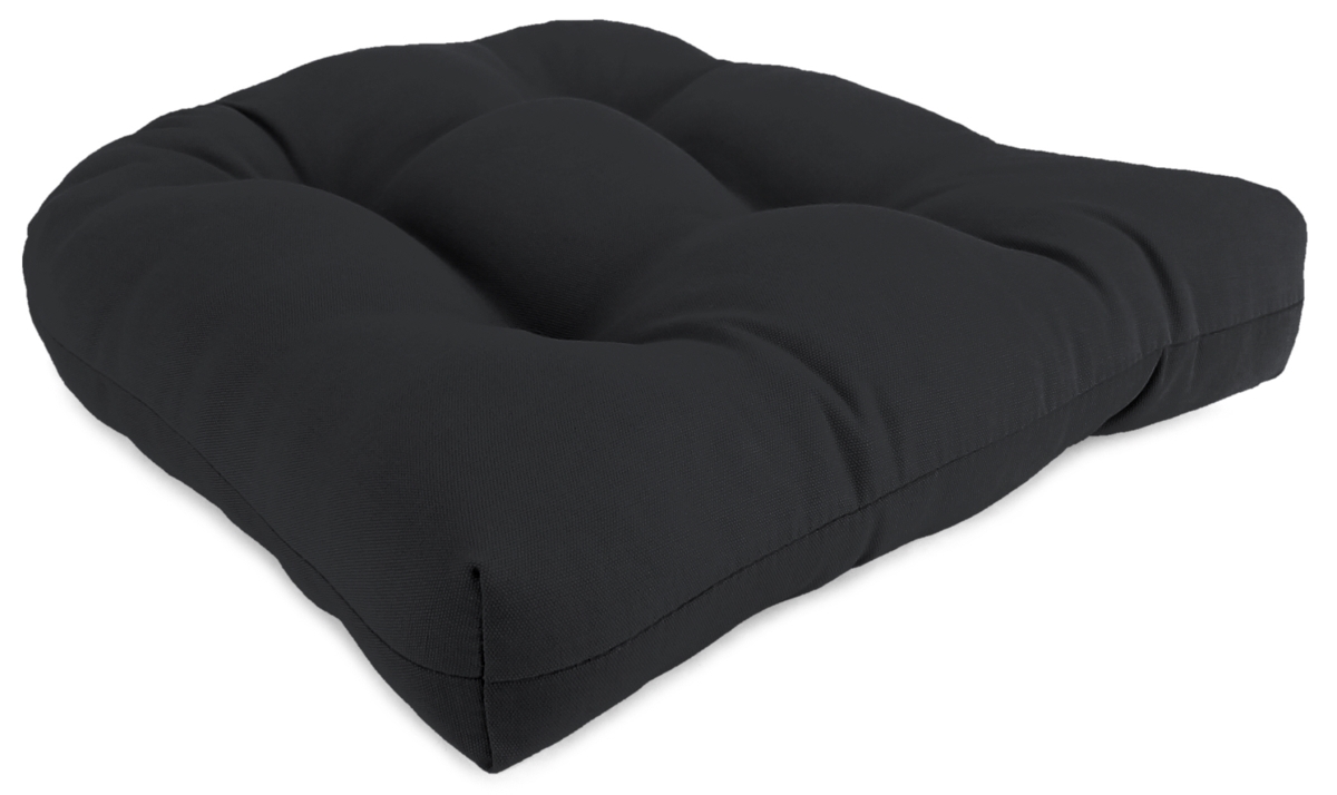 9915pk1-273c 18 X 18 X 4 In. Outdoor Wicker Chair Cushion In Black