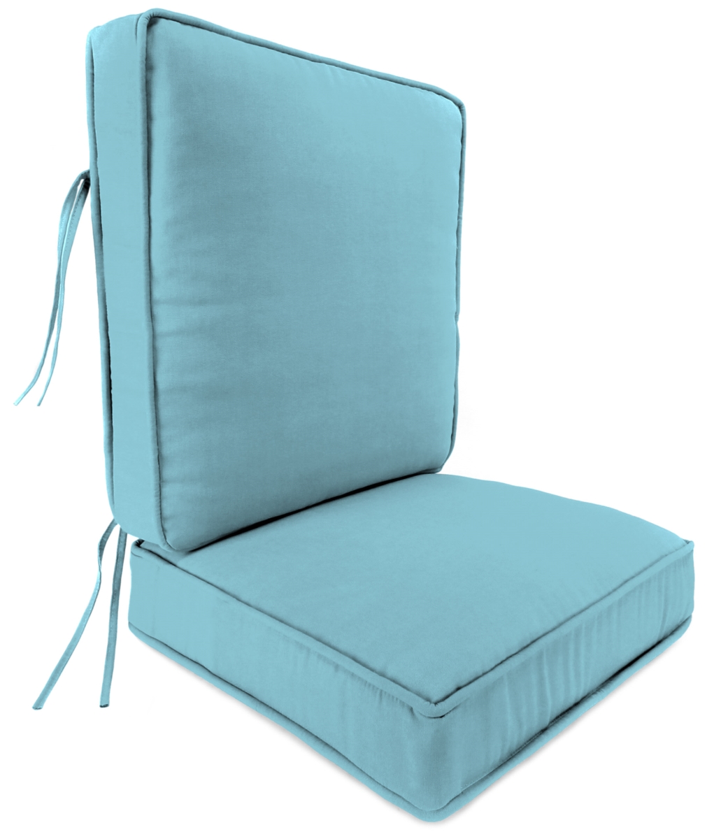 9746pk1-4322d Deep Seat Chair Cushion In Malkus Caribbean - 2 Piece