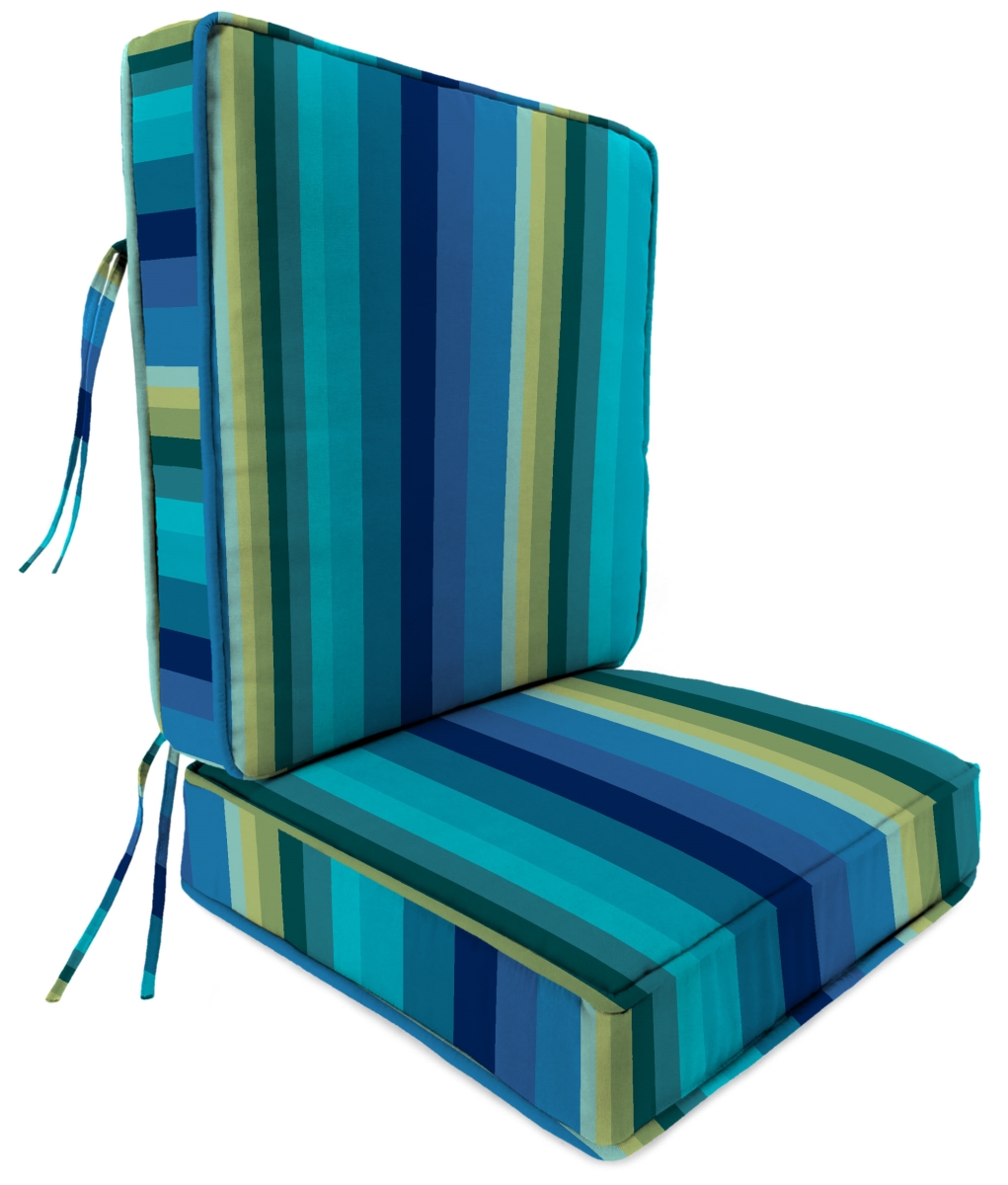 9746pk1-5135d Deep Seat Chair Cushion In Islip Teal - 2 Piece