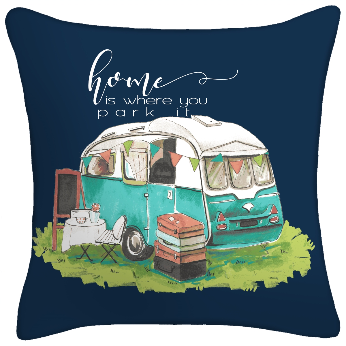9952pk1-455dpt 16 In. Life Is Where You Park It Toss Pillow