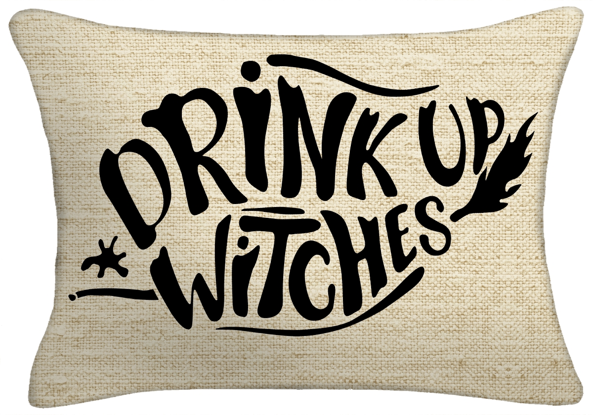 9965pk1-506dpt 18 X 12 In. Drink Up Witches Lumbar Toss Pillow