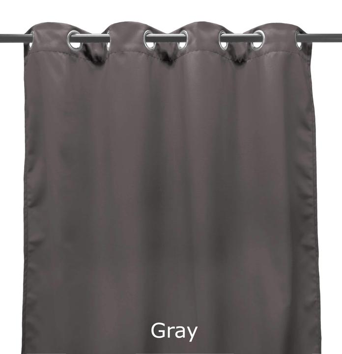 3voc5484pk2-4337q 54 X 84 In. Outdoor Curtain Panels, Gray - Set Of 2