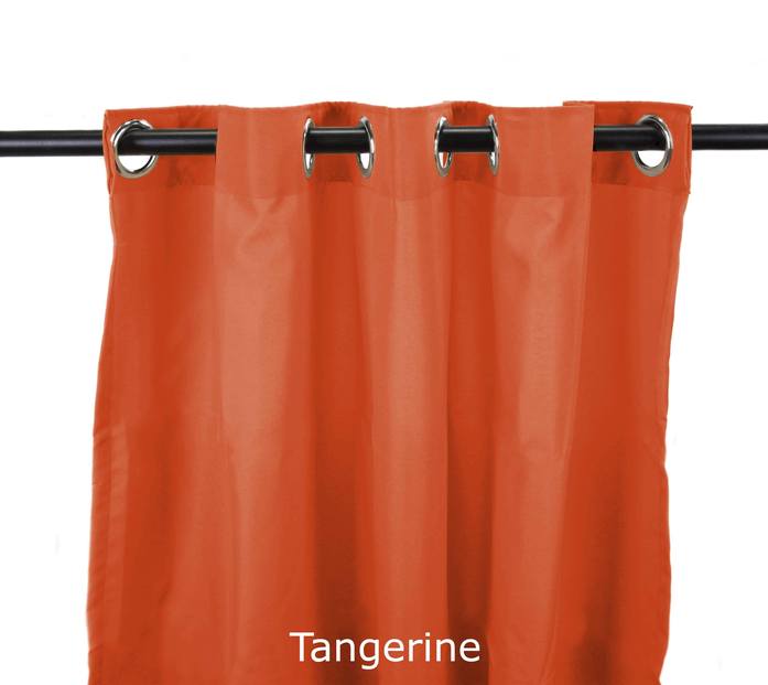 3voc5496pk2-1852q 54 X 96 In. Outdoor Curtain Panels, Tangerine - Set Of 2