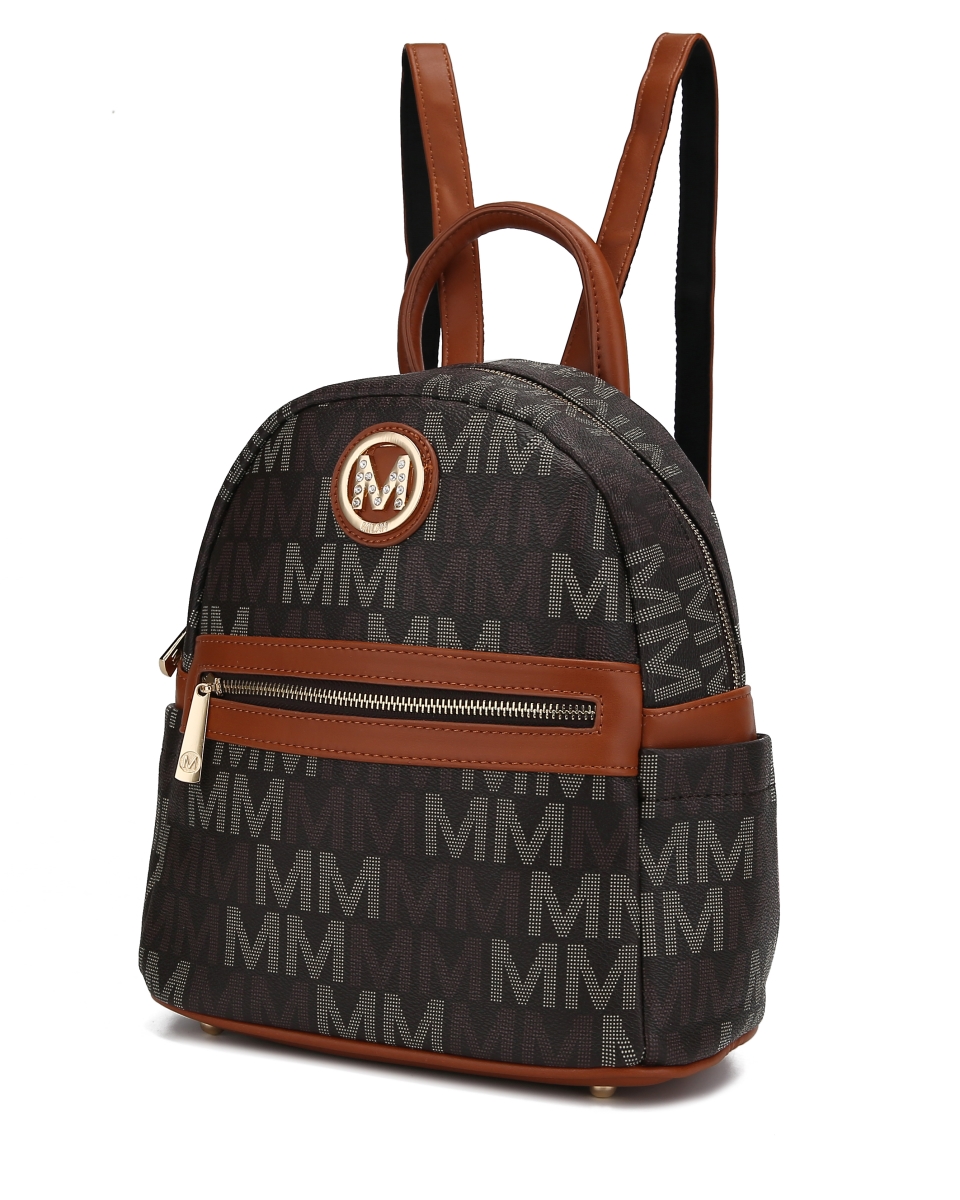 Mkf Collection By Mia K. Mkf-mu6403br Mia K. Collection Kennie Signature Backpack Brown