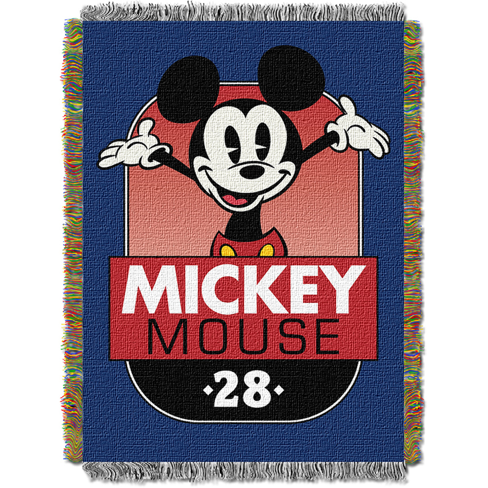 Nor-1mic051000016ret-ifs 48 X 60 In. Classic Mickey Hi Mickey Triple Woven Jacquard Throw