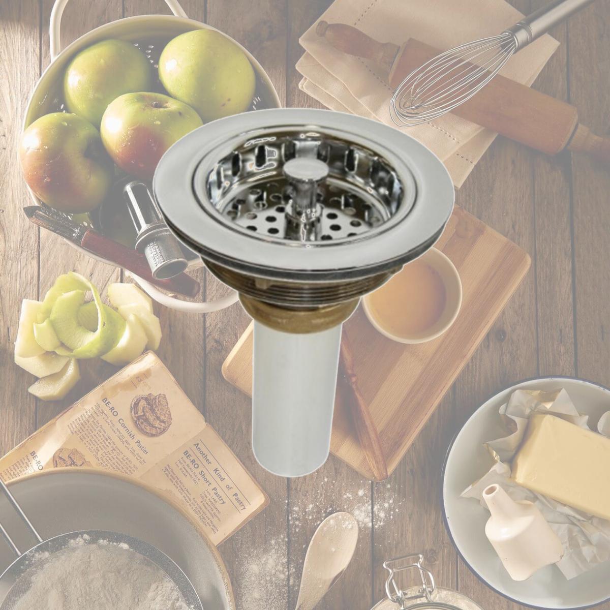 Picture of Just JDP-35 Chrome Plated Cast Brass Body with Stainless Steel Basket Strainer