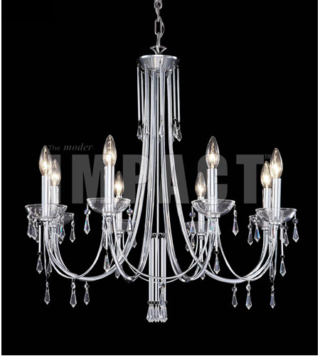 40888s22 Contemporary Collection Chandelier, Silver & Imperial Clear Crystal