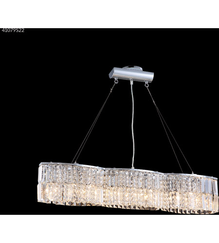 41079s22 33 In. 120v Silver Bar Light, Imperial Crystal - Clear