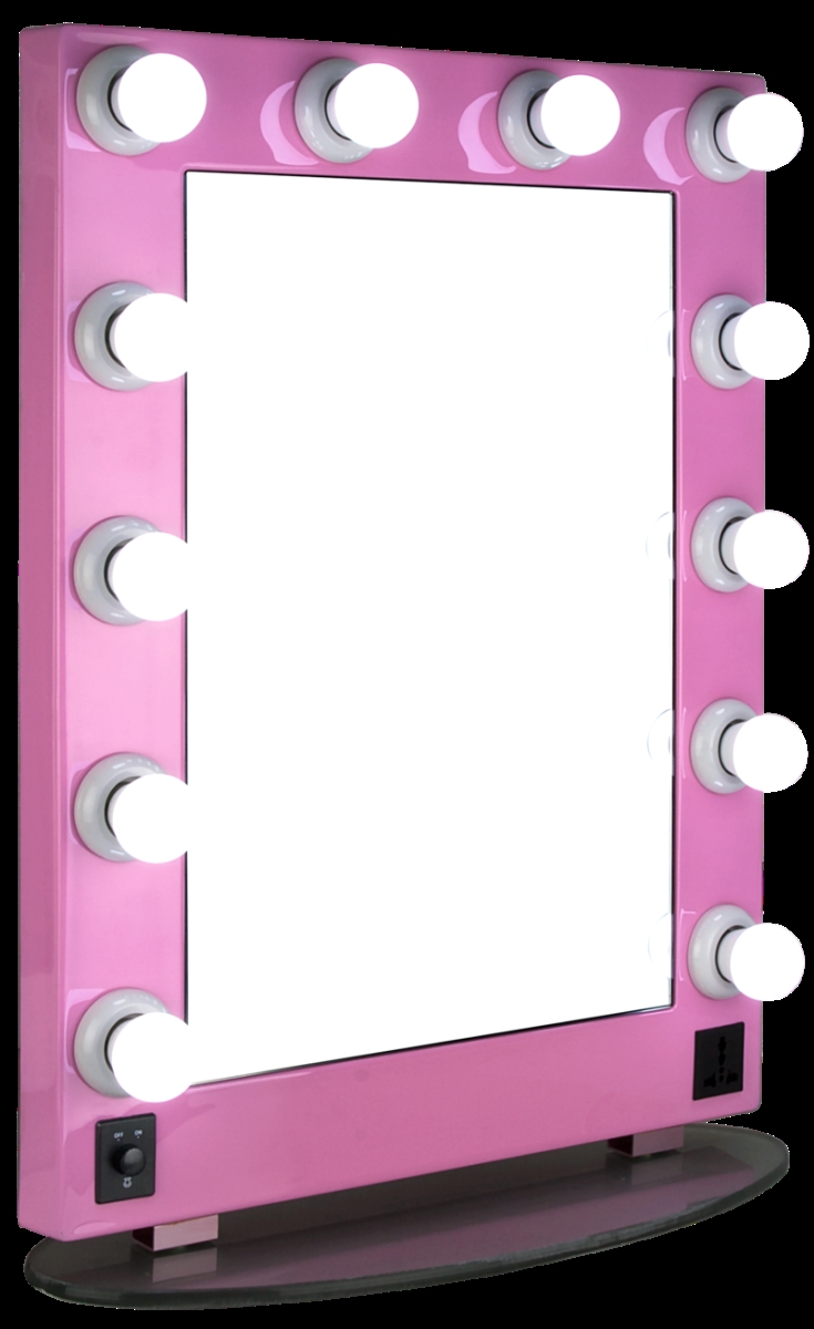Hkl4302pcpk Pink Mirror Led Light Glass