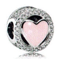 Pink Wonderful Love Charm - 792034CZ