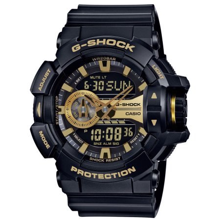 Ga400gb-1a9cr G-shock Black & Gold Anlog-digital Mens Watch