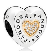 796233CZ Signature Heart Charm