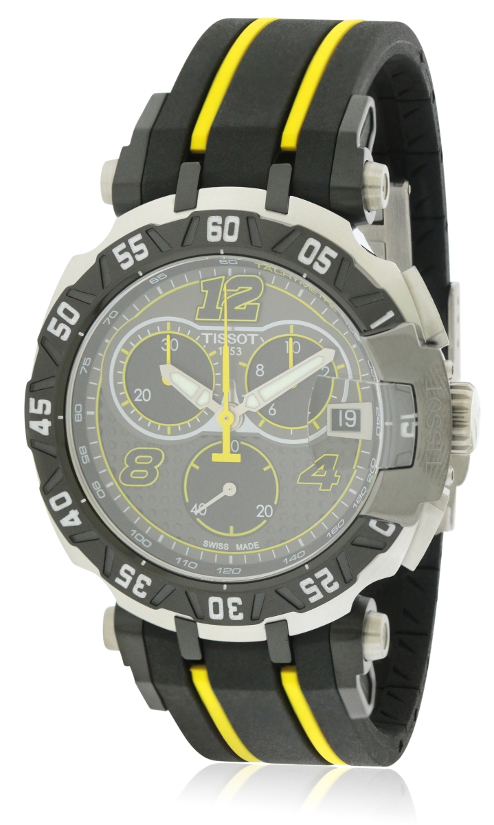 T0924172706700 47 Mm T-race Thomas Luthi Limited Edition Mens Watch, Grey
