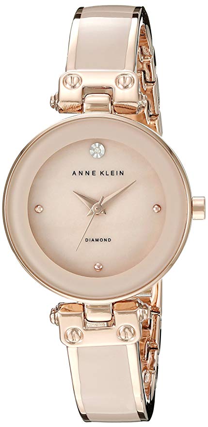 Ak-1980bmrg Rose Gold-tone Alloy Ladies Watch With Pink Dial