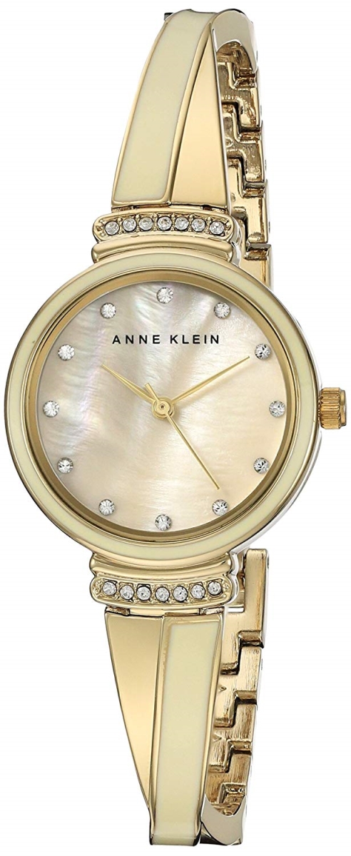Ak-2216ivgb Gold-tone Metal Ladies Watch With Mother Of Pearl