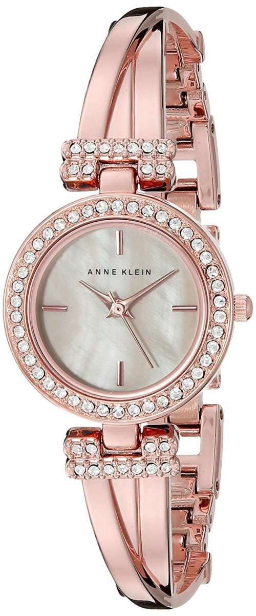 Ak-2238rgst Rose Gold-tone Alloy Ladies Watch With Mother Of Pearl