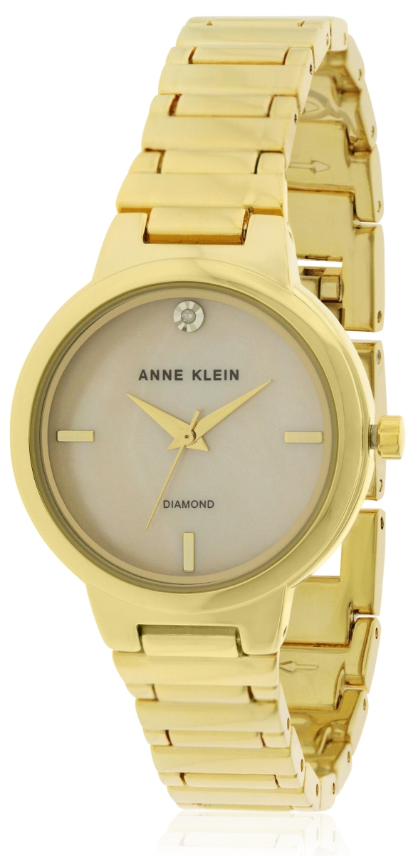 Ak-2440pmgb Gold-tone Ladies Watch With Stainless Steel Case