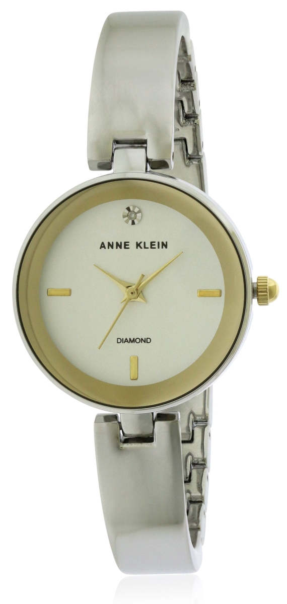 Ak-2493svtt Stainless Steel Ladies Watch With White Dial
