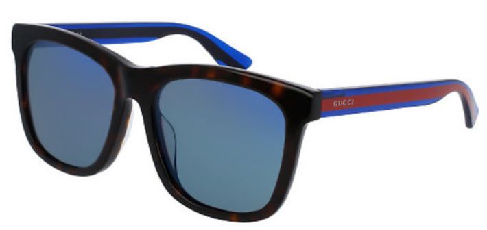 UPC 889652050560 product image for Gucci GG0057SK-004 Havana Blue Ladies Sunglasses | upcitemdb.com