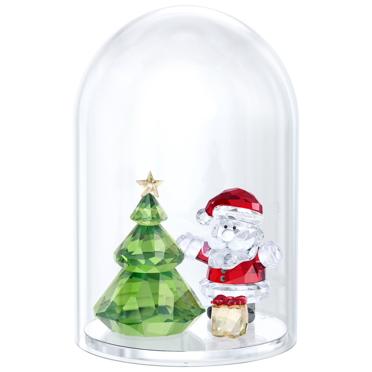 5403170 Bell Jar - Christmas Tree & Santa