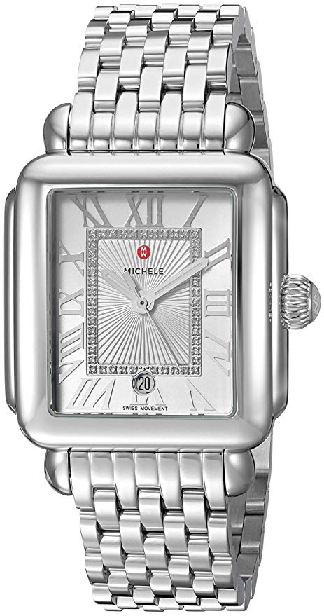 Mww06t000141 Deco Madison Diamond Ladies Watch With Silver Dial