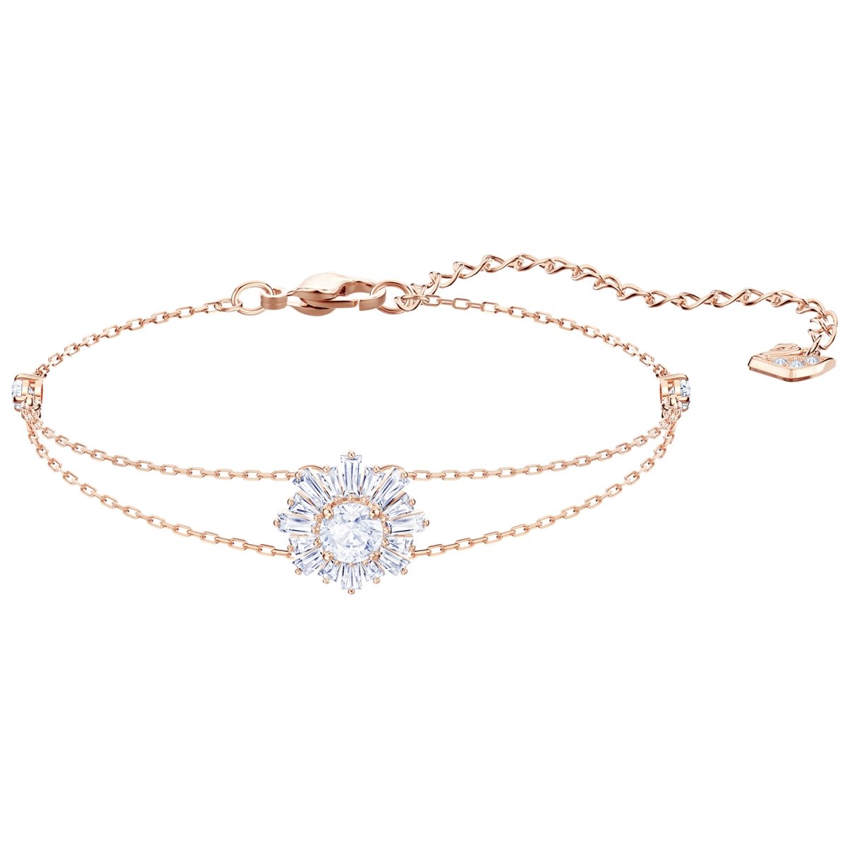 5451357 Sunshine Bracelet, White - Rose Gold Plated