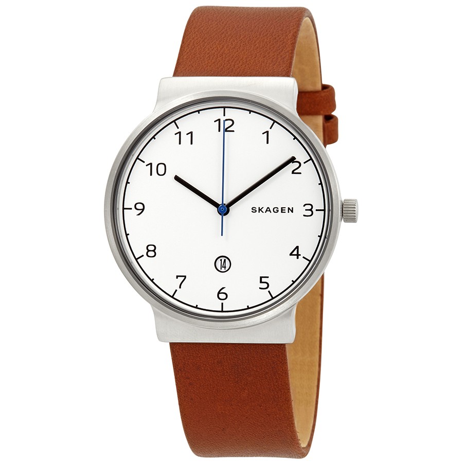 Skw6433 Ancher Cognac Leather Watch For Mens
