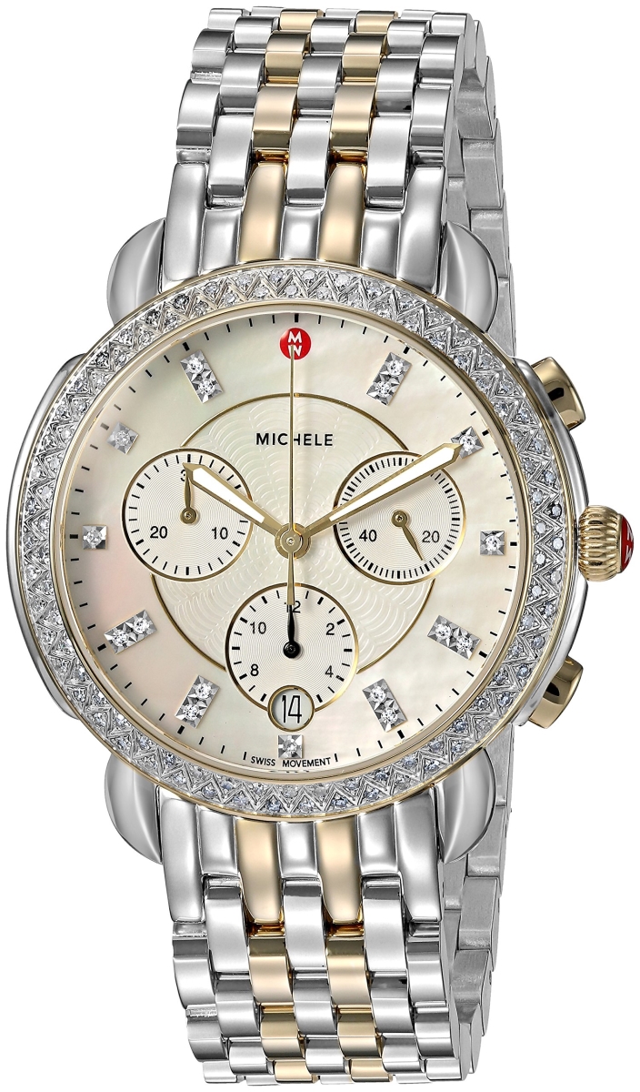 Mww30a000005 Sidney Chronograph Diamond Watch For Ladies - Two-tone