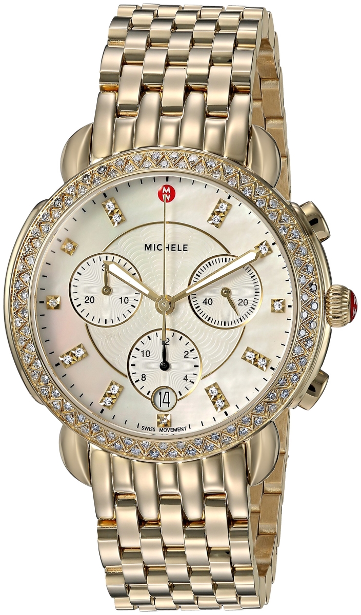Mww30a000008 Sidney Chronograph Diamond Watch For Ladies - Gold-tone