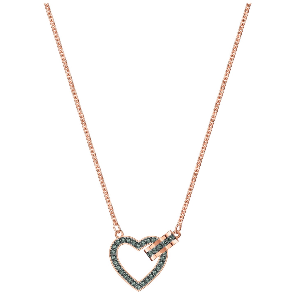 5465686 Rose Gold Plating Lovely Necklace - Grey