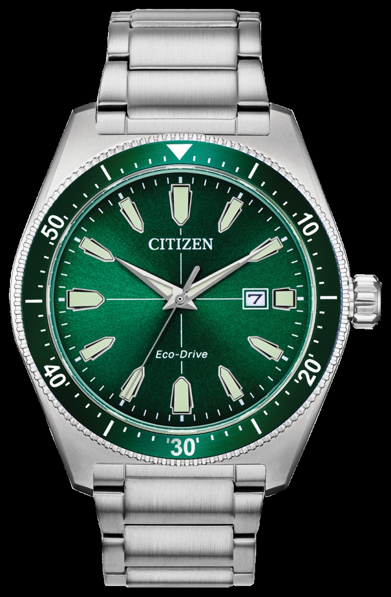 Aw1598-70x Eco-drive Brycen Mens Watch, Green