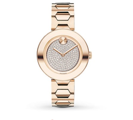 3600493 Bold Crystal Pave Gold-tone Ladies Watch