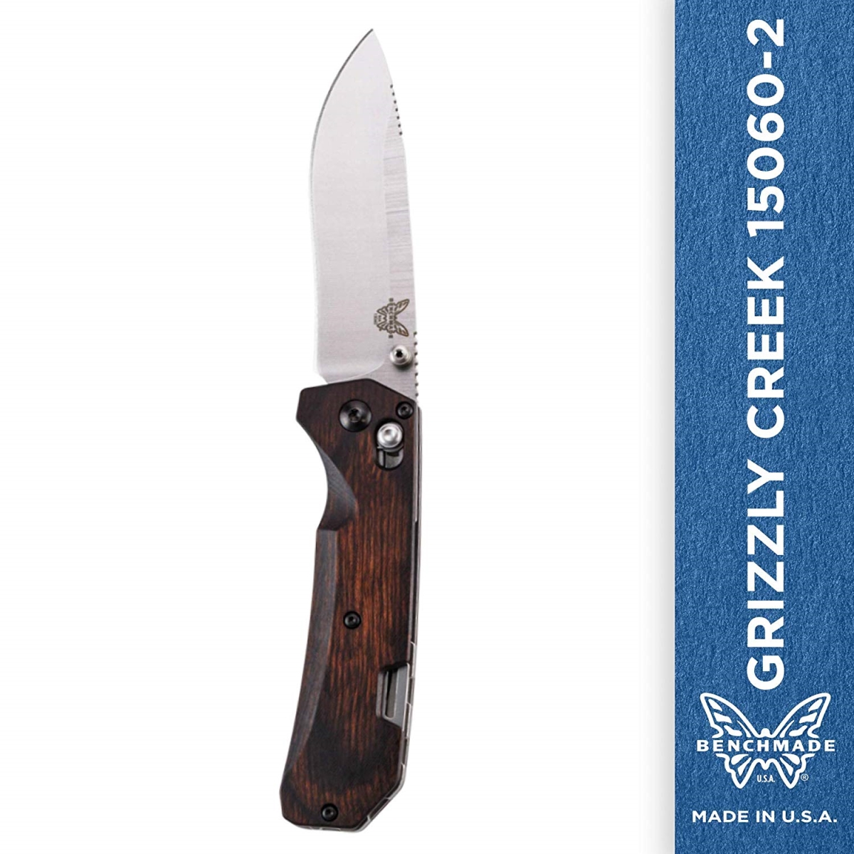 15060-2 Grizzly Creek Knife Wood Handle