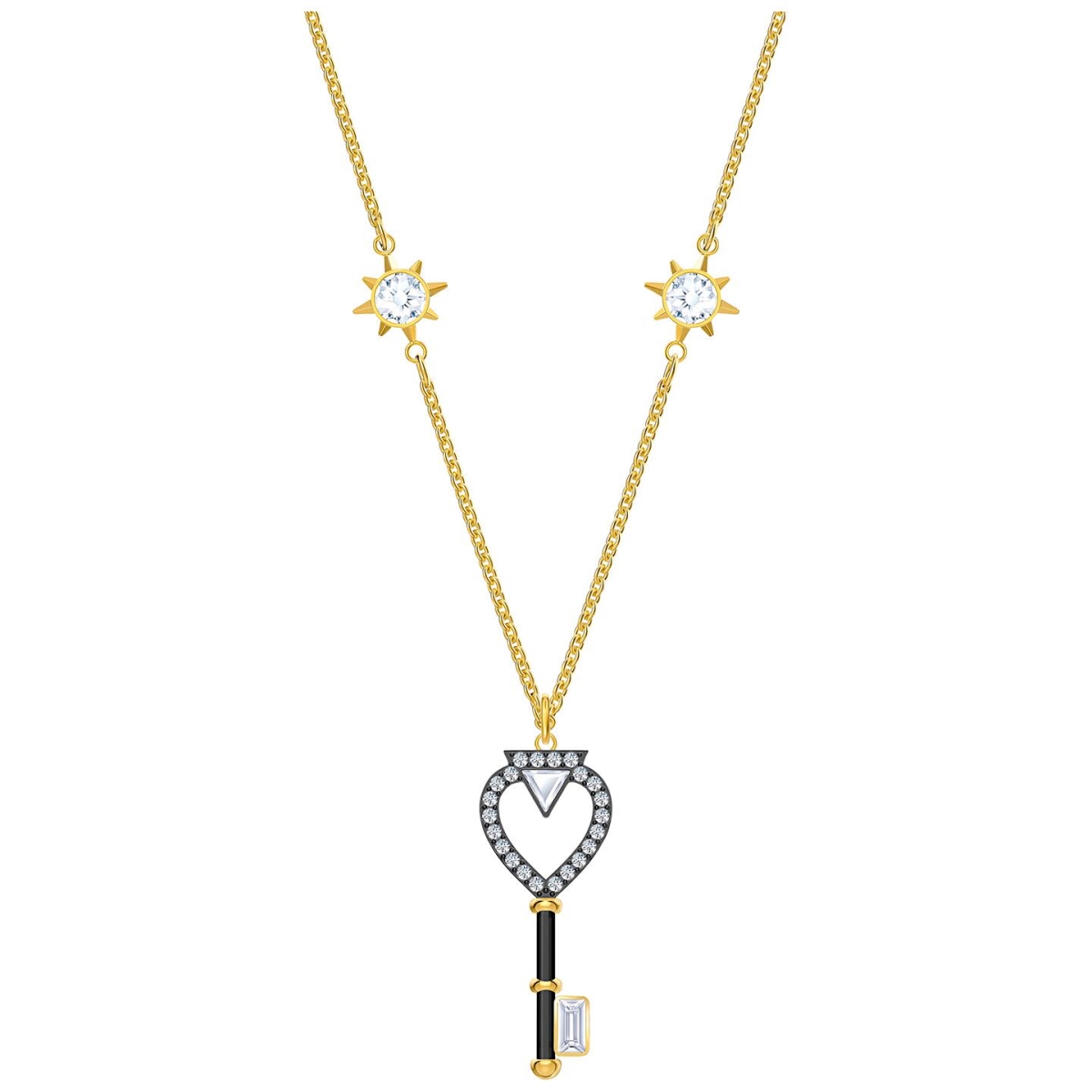 5490917 Tarot Magic Necklace, Gold-tone Plated - White