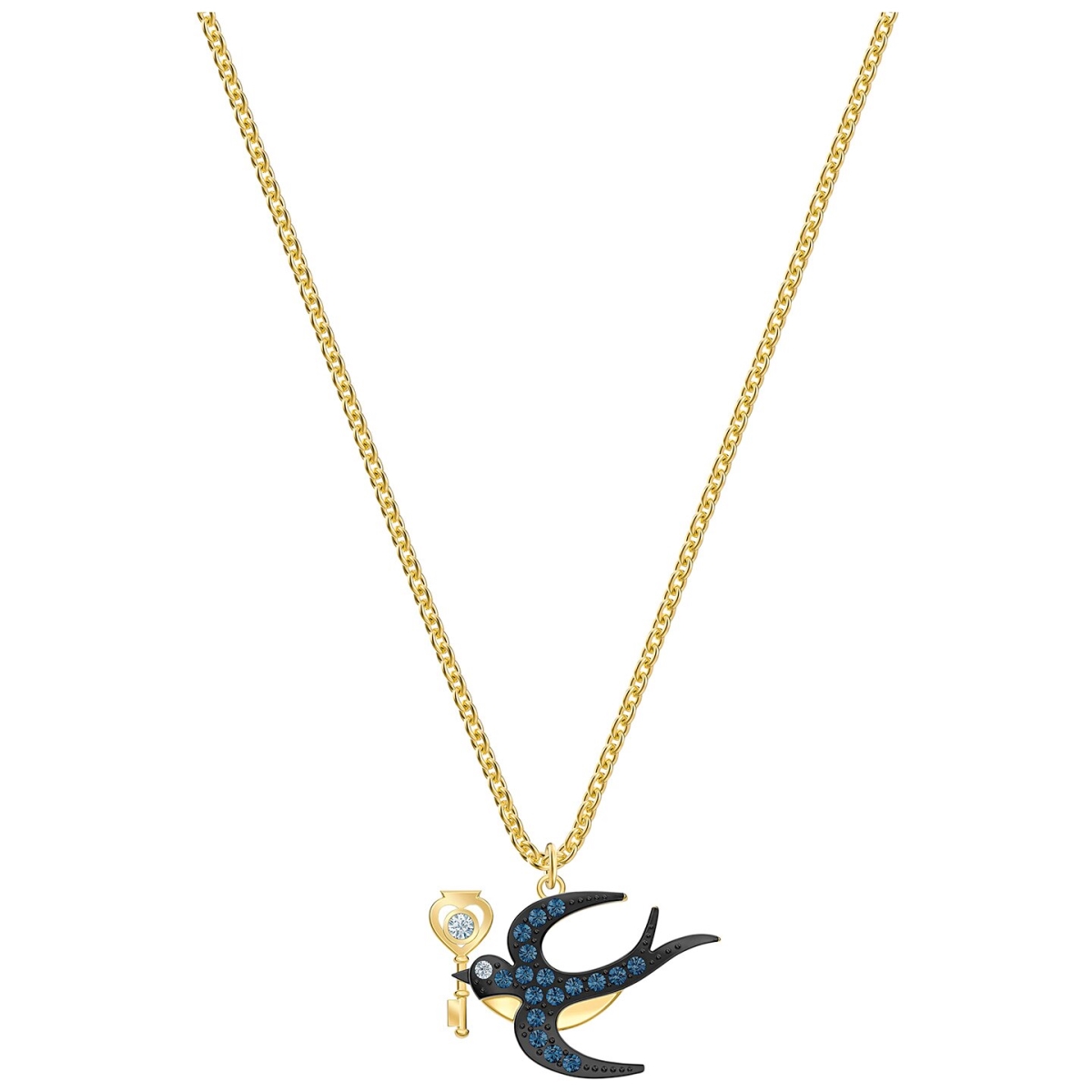 5490922 Tarot Magic Necklace, Gold-tone Plated - Blue