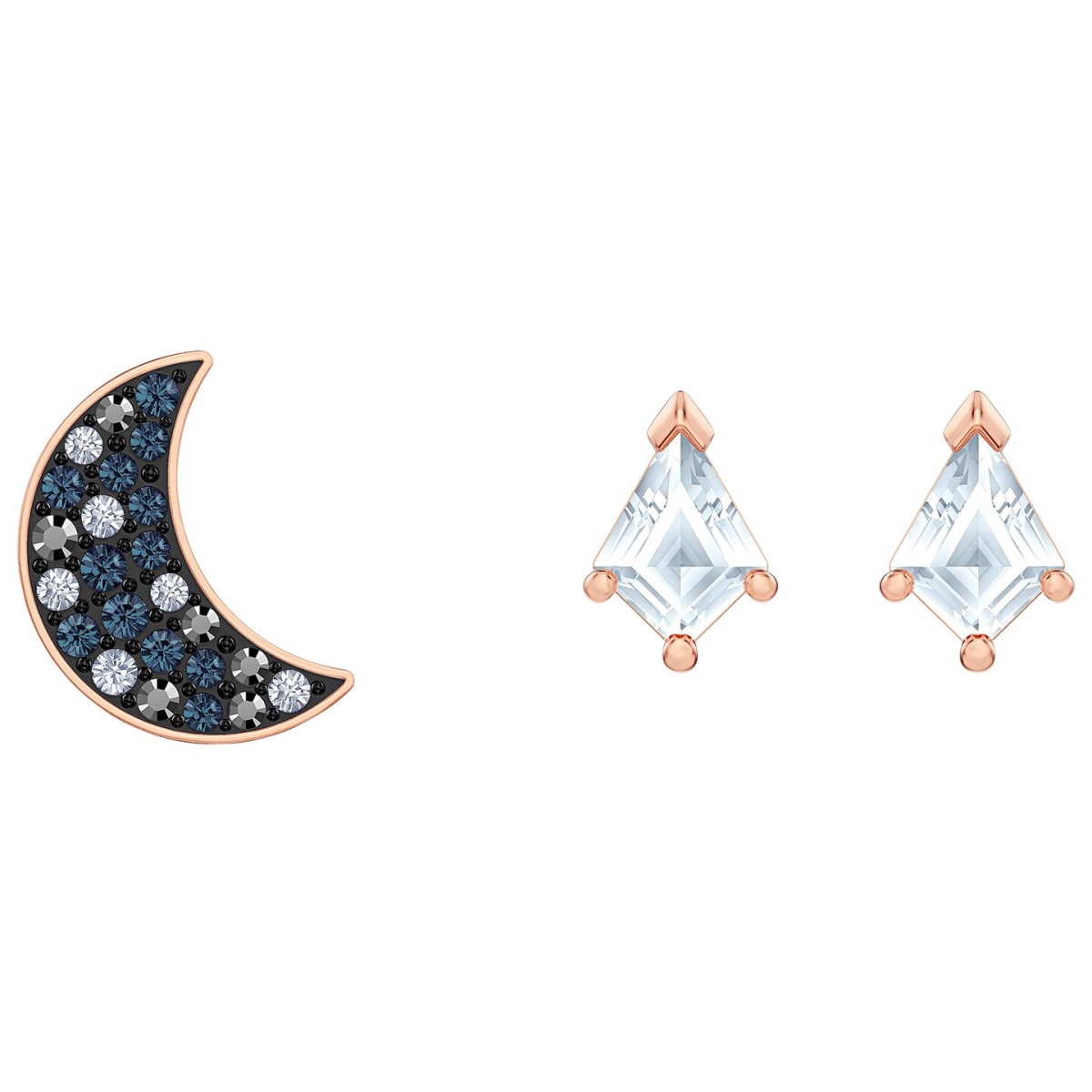 5494353 Symbolic Pierced Earrings Set, Rose-gold Tone Plated - Multi Color