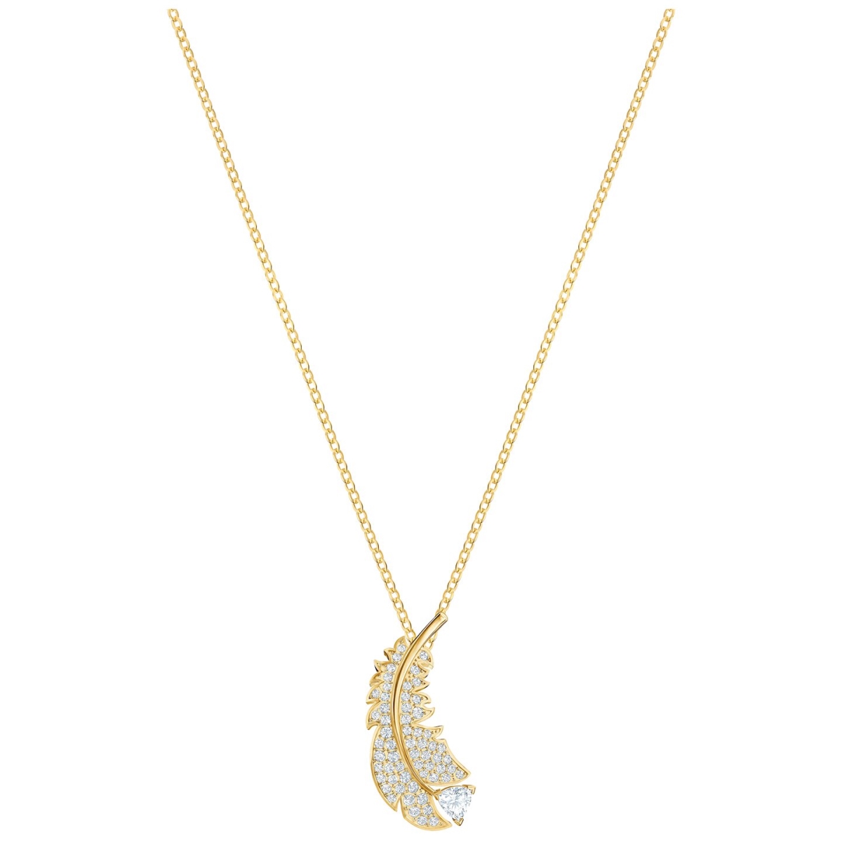 5505740 Nice Necklace, Gold-tone Plated - White