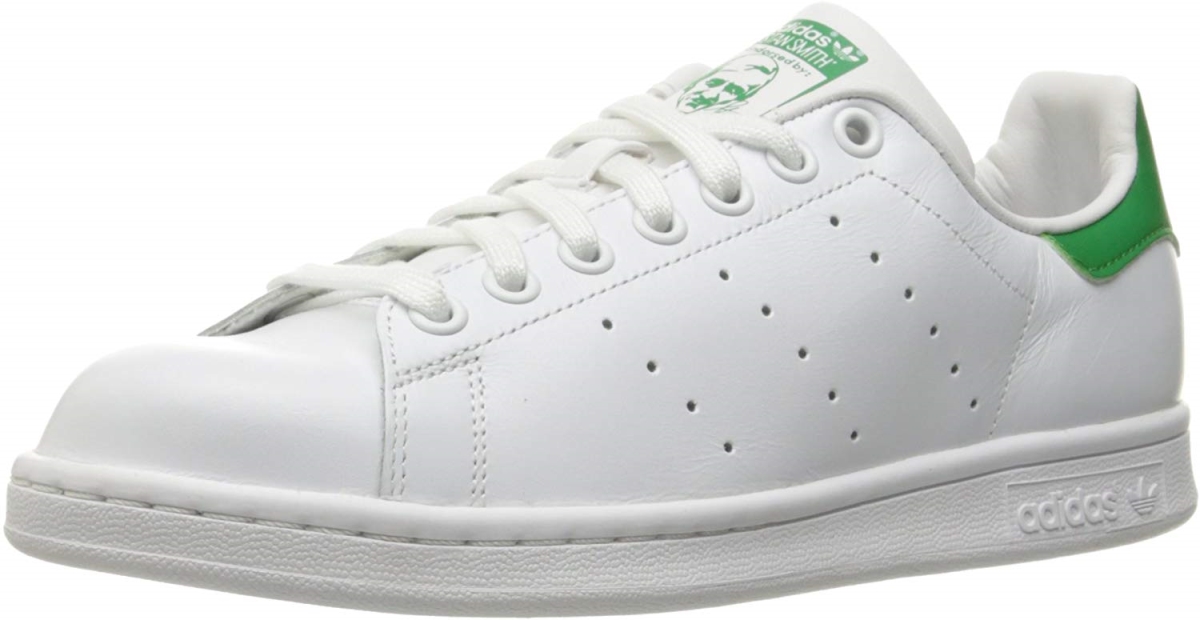 B24105-8.5 Originals Womens Stan Smith Sneaker, White & Green - Size 8.5