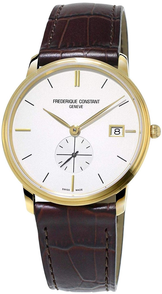 Fc-245v4s5 Constant Slimline Leather Mens Watch