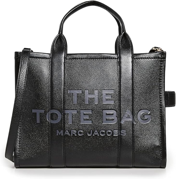 H004L01PF21-001 Womens The Leather Medium Tote Bag, Black