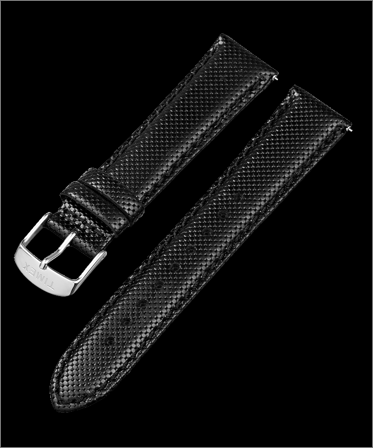 TW7C06700 20 mm Quick Release Leather Strap, Black