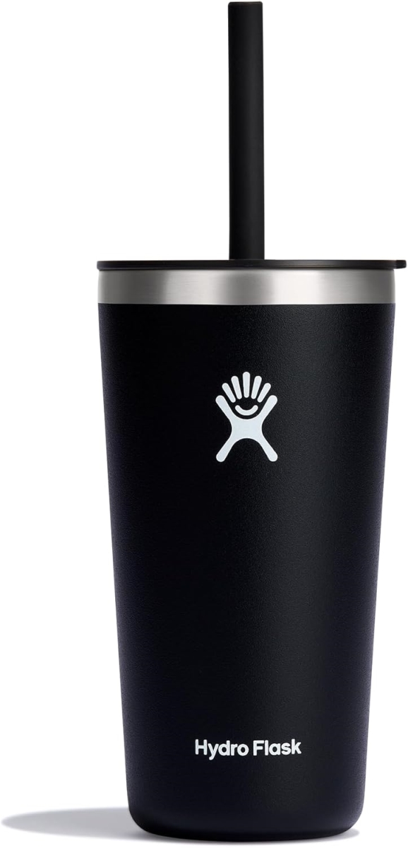 T20PS001 20 oz All Around Tumbler & Lid & Straw - Black