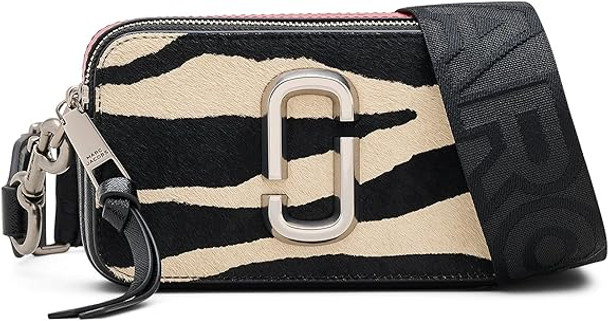 2F4HCR008H04-005 The Zebra Haircalf Snapshot Bag - Black & White