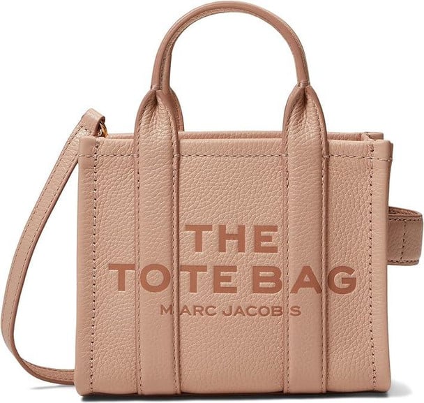 H053L01RE22-624 The Leather Crossbody Tote Bag - Rose