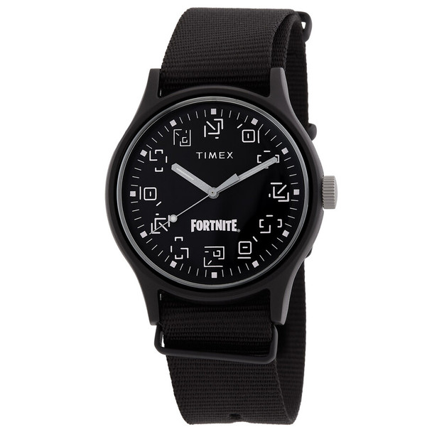 TW2W97000 Mk1 X Fortnite Quartz Black Dial Mens Watch, Black