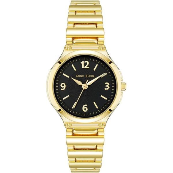 AK-3812BKGB 30 mm Bracelet Round Ladies Watch, Gold