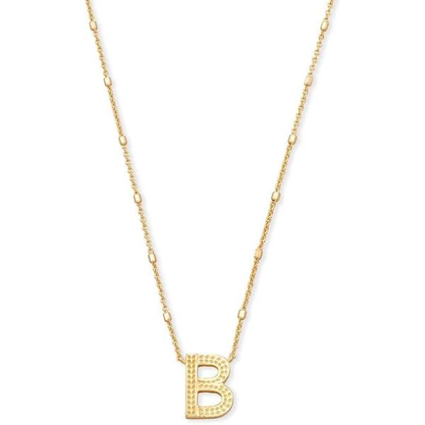 9608800267 Letter B Pendant Necklace - Gold