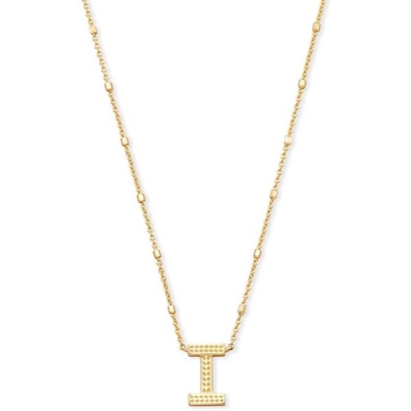 9608800281 Letter I Pendant Necklace - Gold